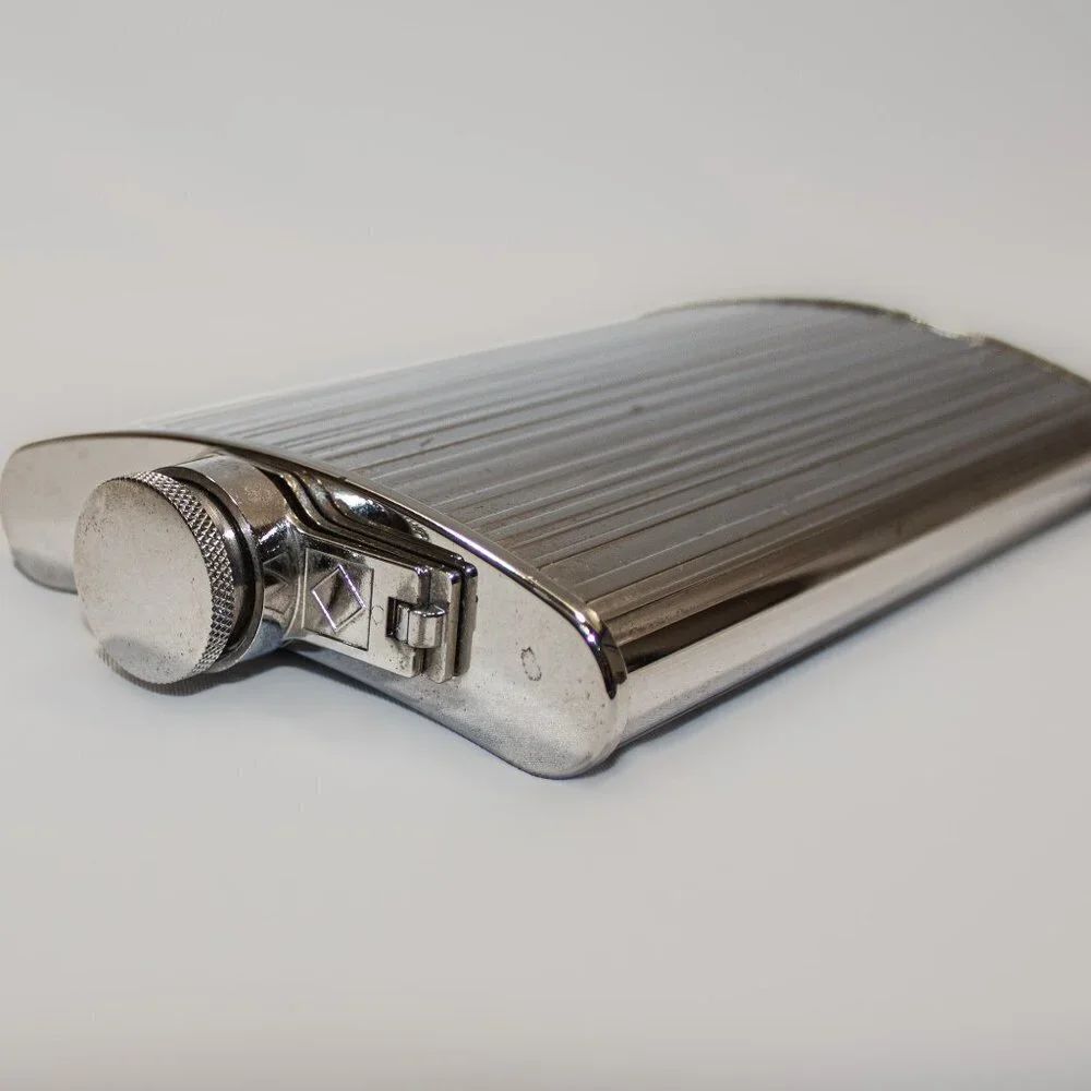 Vintage Hip Flask | AHS Germany | Mid Century Modern Design | 8 oz.